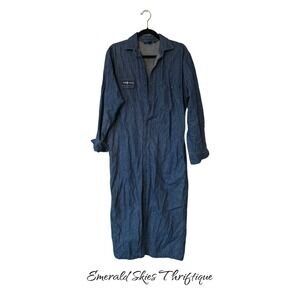 Vintage Ralph Lauren women's denim shirtdress size 10 button down